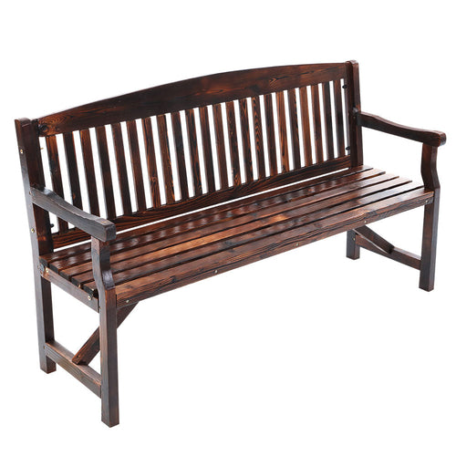 Gardeon Wooden Garden Bench Chair Natural Outdoor Furniture Décor