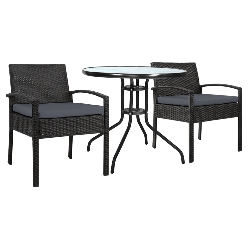 Gardeon Outdoor Furniture Dining Chairs Wicker Garden Patio Cushion Main image