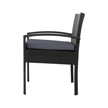 Gardeon Outdoor Furniture Dining Chairs Wicker Garden Patio Cushion