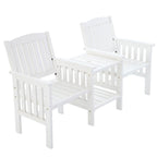 Gardeon Garden Bench Chair Table Loveseat Wooden Outdoor Furniture