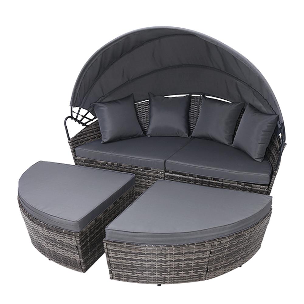 Gardeon Outdoor Lounge Setting Patio Furniture Sofa Wicker Garden Secondary image