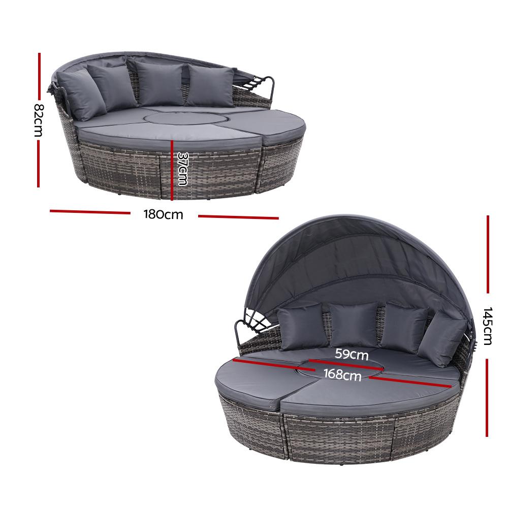 Gardeon Outdoor Lounge Setting Sofa Patio Furniture Wicker Garden Main image