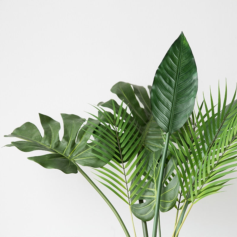 One Piece monstera artificial plants plastic tropical palm tree leaves