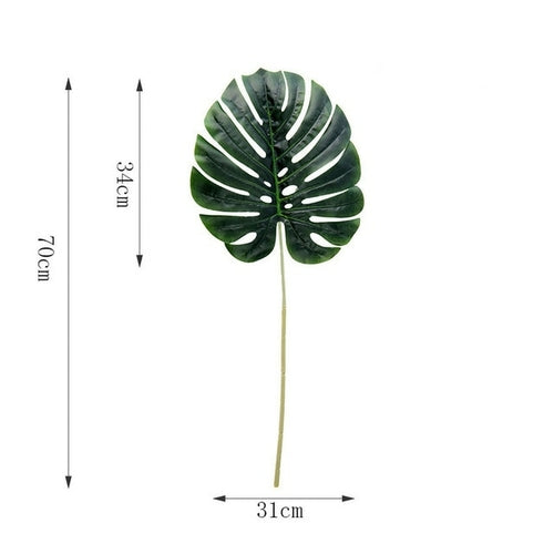 One Piece monstera artificial plants plastic tropical palm tree leaves
