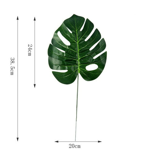 One Piece monstera artificial plants plastic tropical palm tree leaves