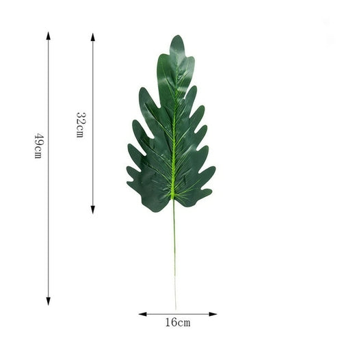 One Piece monstera artificial plants plastic tropical palm tree leaves