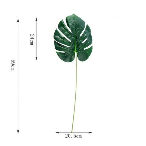 One Piece monstera artificial plants plastic tropical palm tree leaves