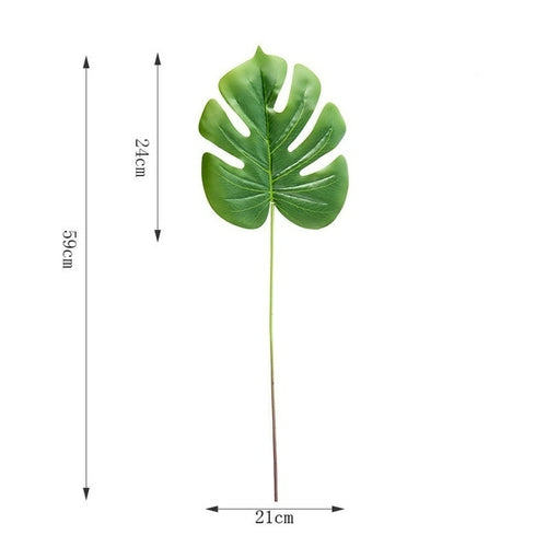 One Piece monstera artificial plants plastic tropical palm tree leaves