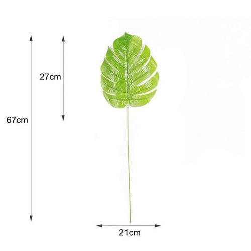 One Piece monstera artificial plants plastic tropical palm tree leaves
