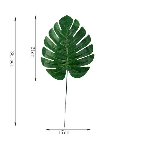 One Piece monstera artificial plants plastic tropical palm tree leaves