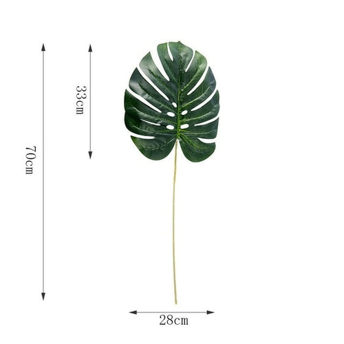 One Piece monstera artificial plants plastic tropical palm tree leaves
