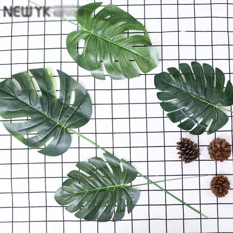 One Piece monstera artificial plants plastic tropical palm tree leaves