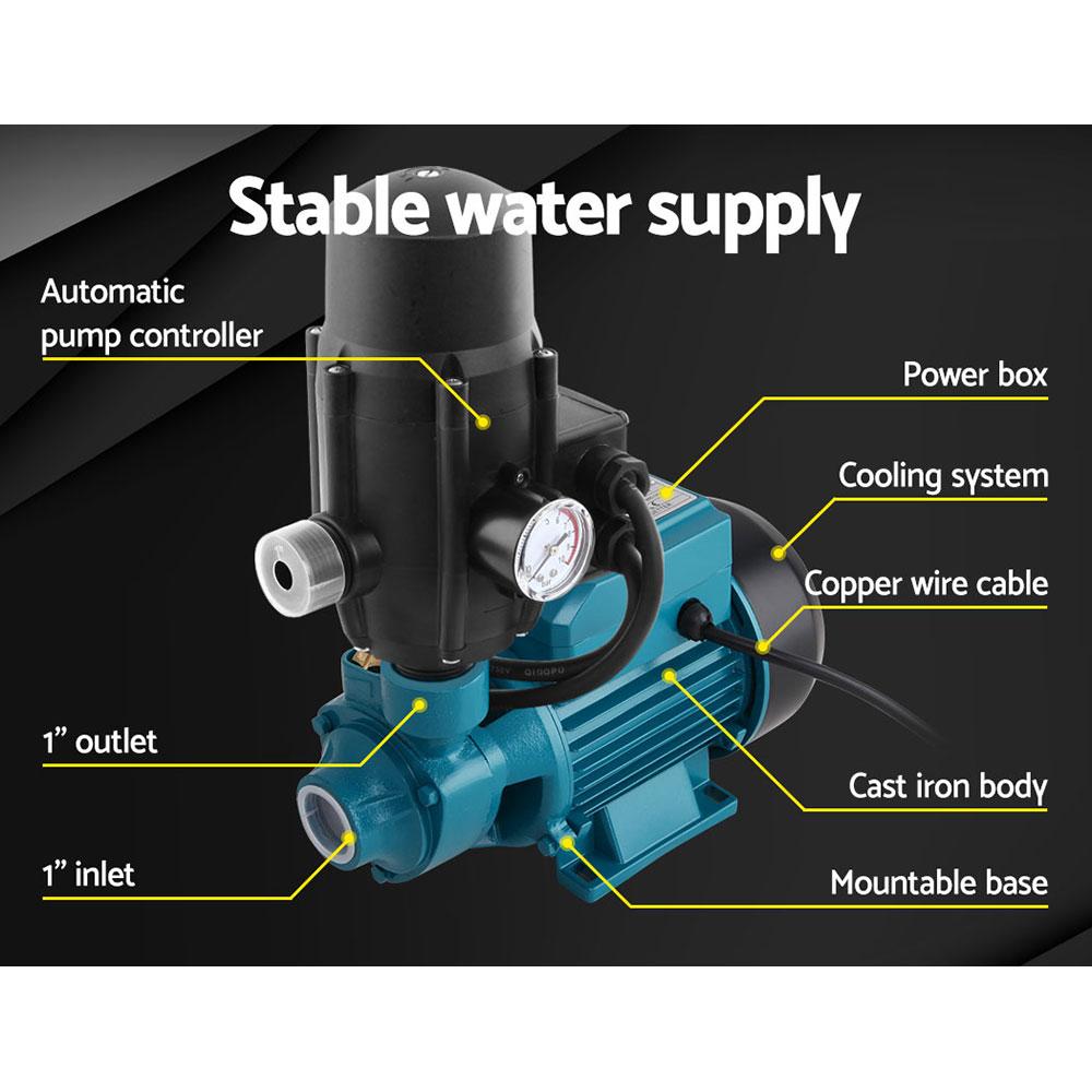 Giantz Auto Peripheral Pump Clean Water Garden Farm Rain Tank