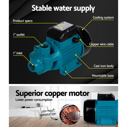 Giantz Peripheral Pump Clean Water Garden Boiler Car Wash Irrigation