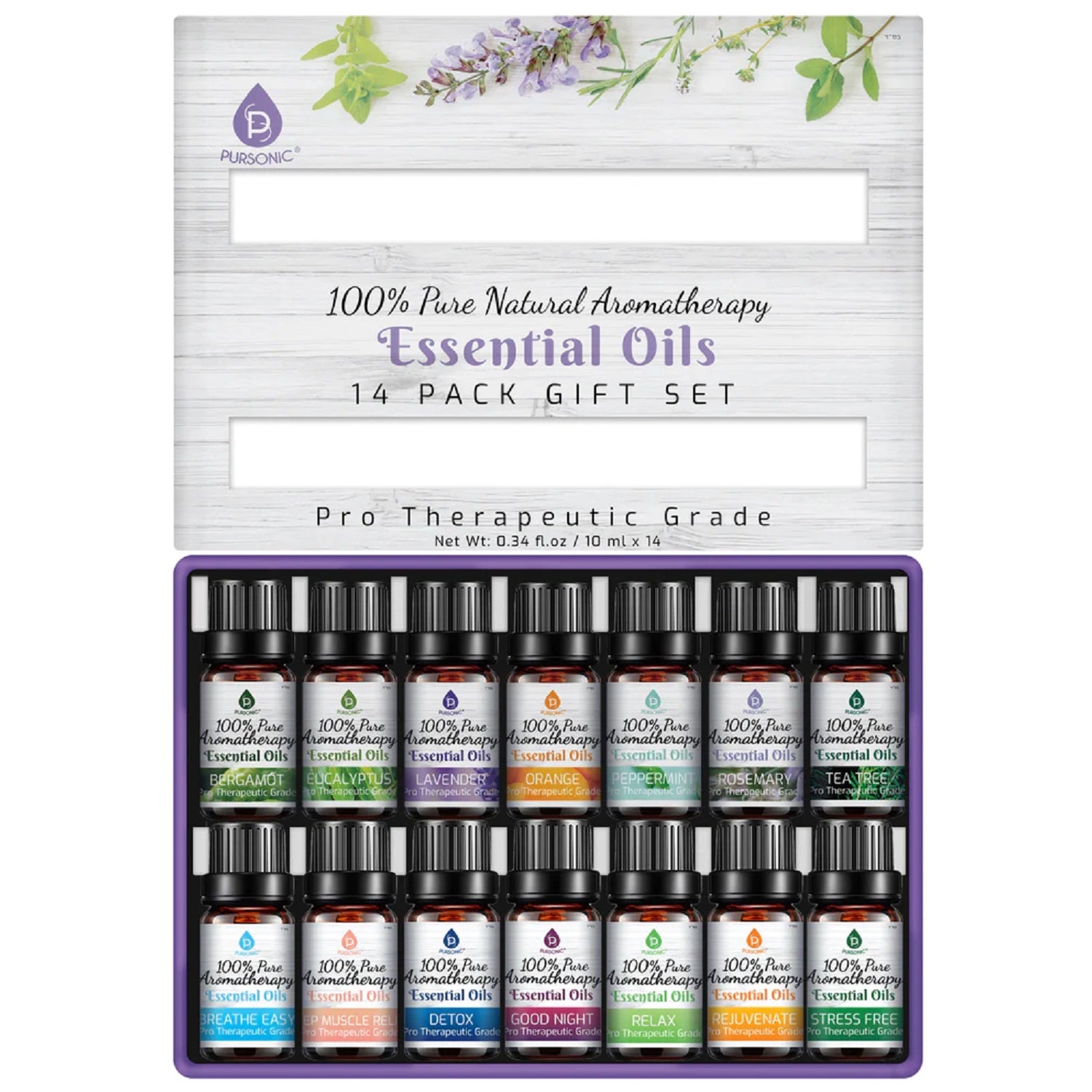 14 Pack of 100% Pure Essential Aromatherapy Oils Secondary image