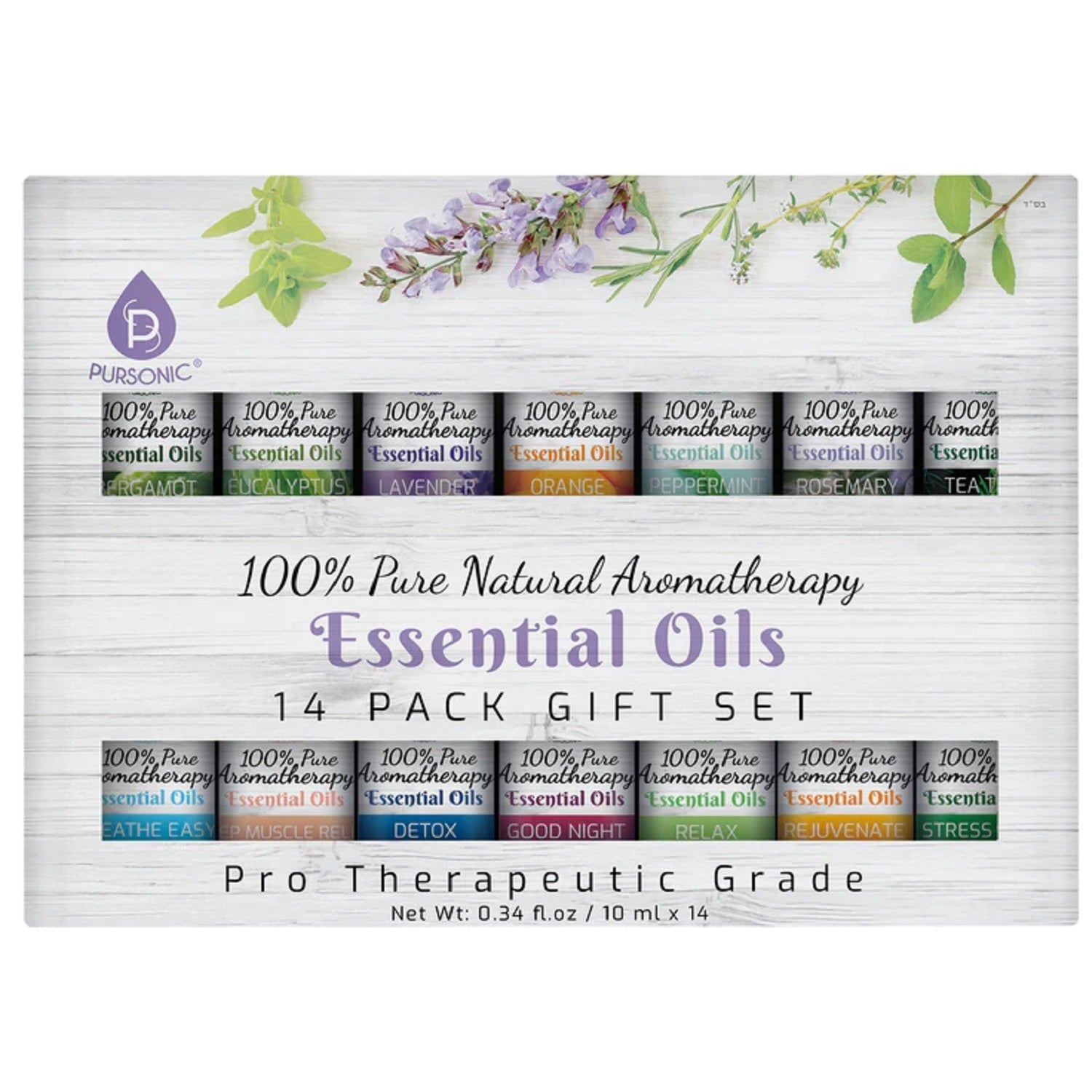 14 Pack of 100% Pure Essential Aromatherapy Oils Main image