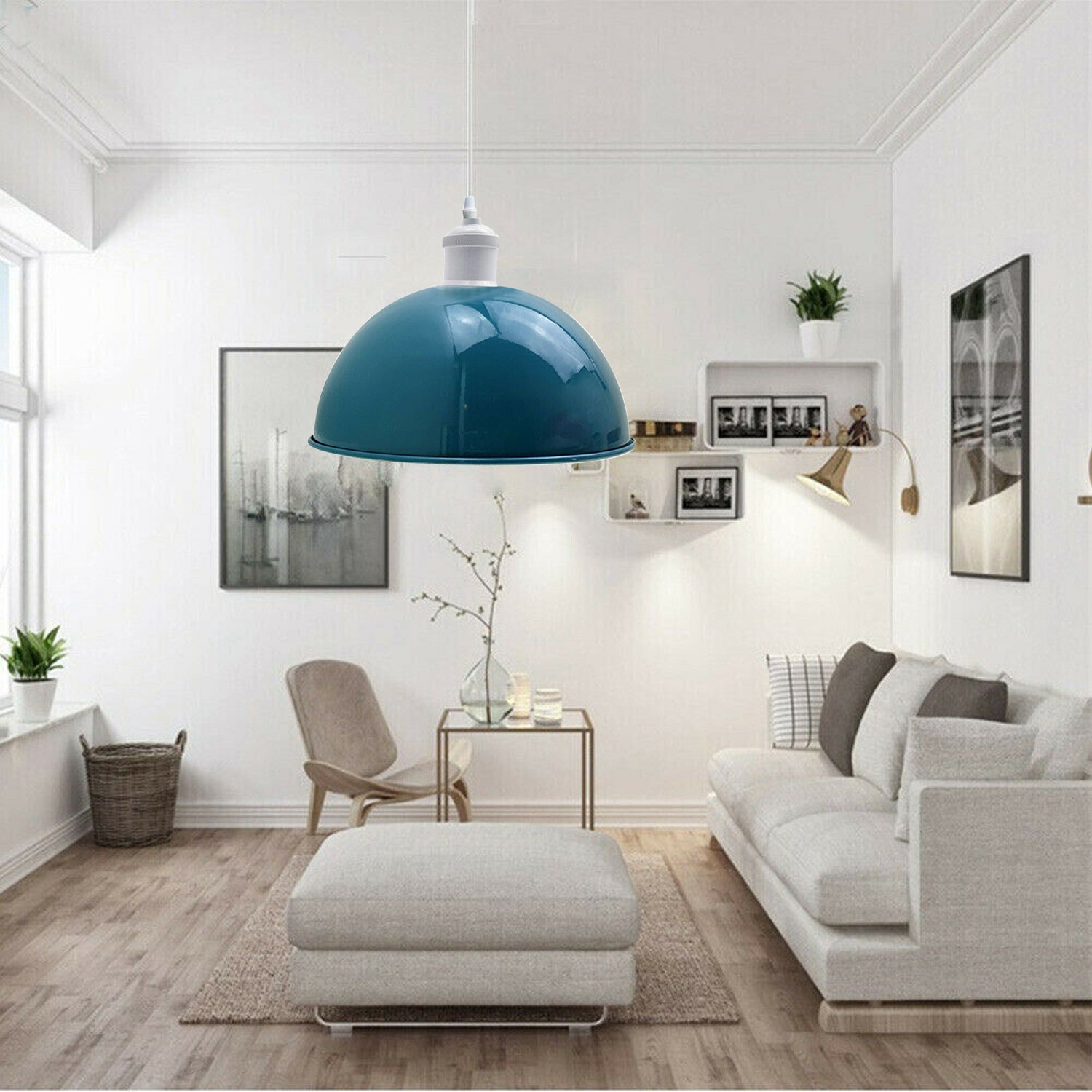 Modern Industrial Pendant Lights UK | Pack of 4 ~3576 Secondary image