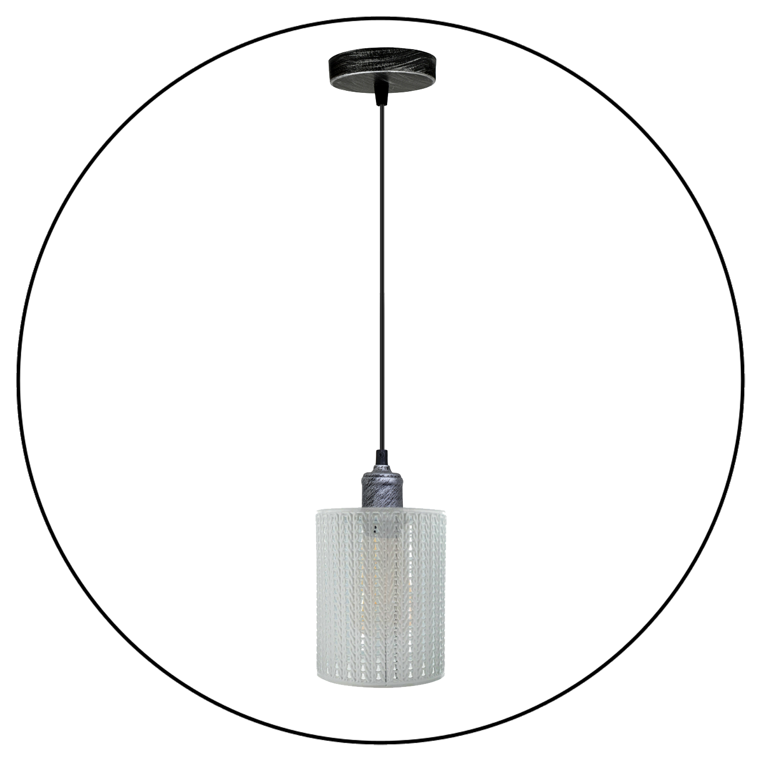Vintage Industrial Metal Ceiling Pendant Pattern Shade Hanging Modern