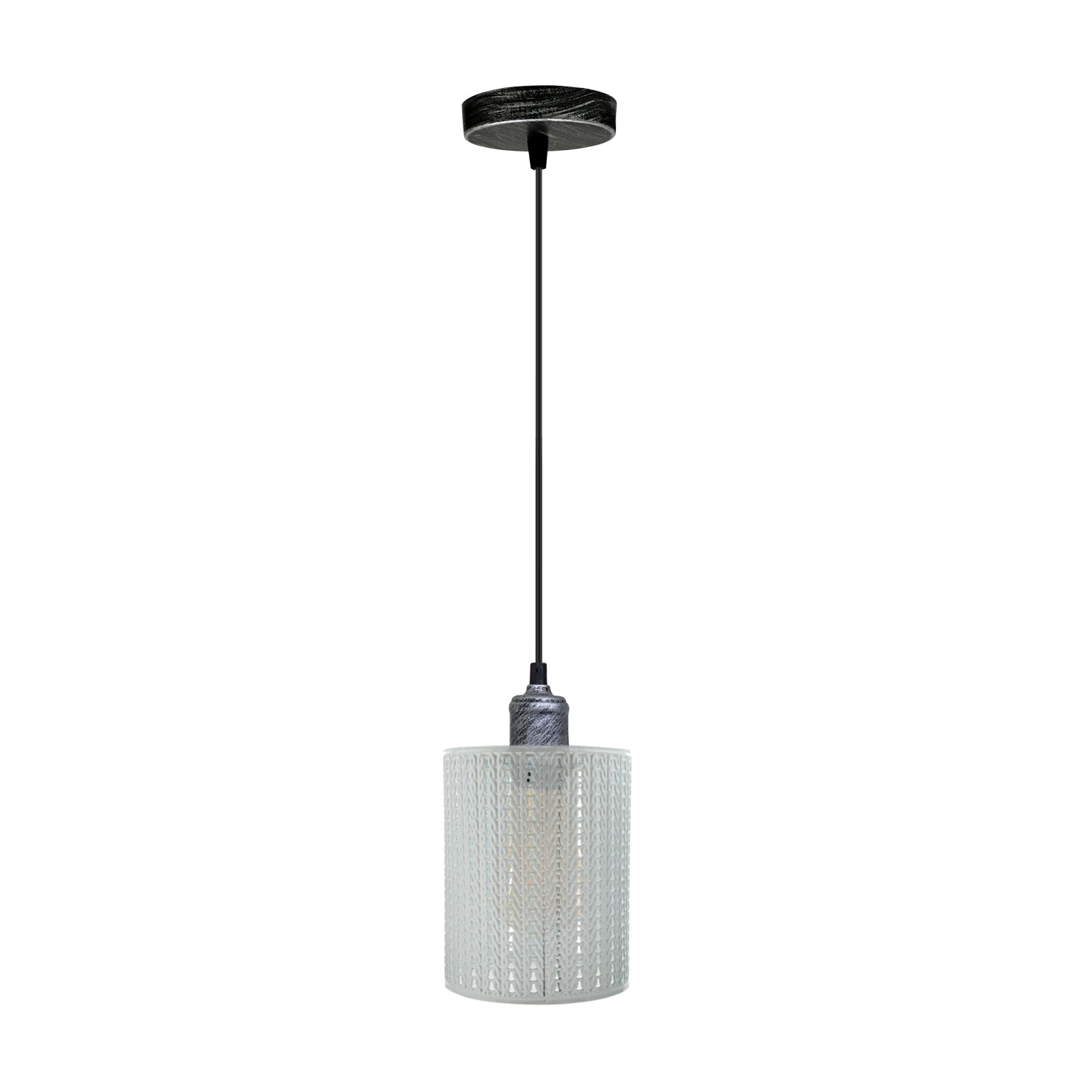Vintage Industrial Metal Ceiling Pendant Pattern Shade Hanging Modern Secondary image