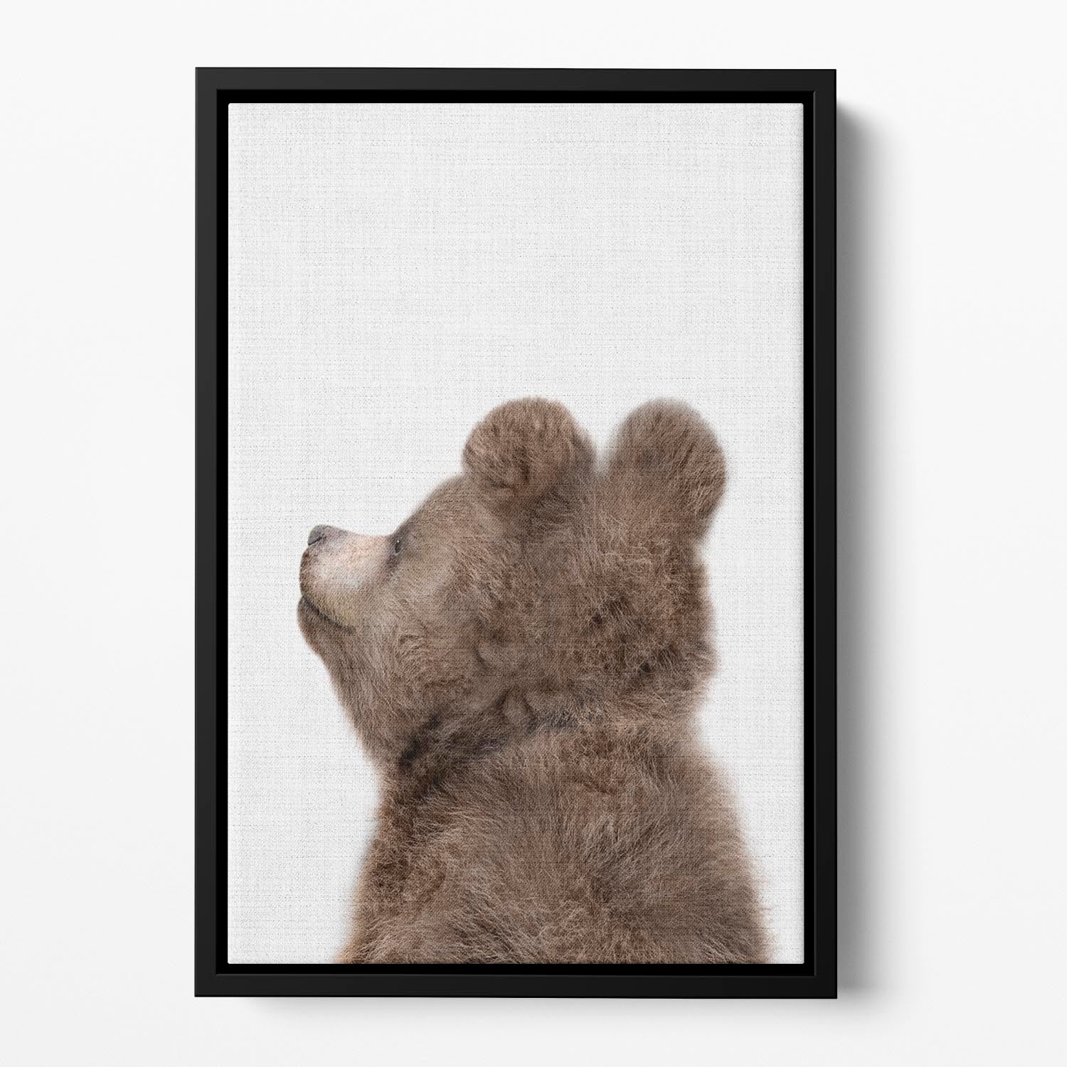 Peekaboo Baby Bear Back Floating Framed Canvas Secondary image