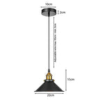 Black and gold Pendant light 3 Pack E27 ~3567