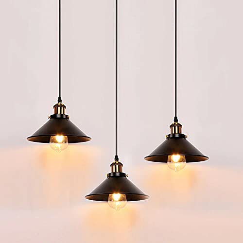 Black and gold Pendant light 3 Pack E27 ~3567