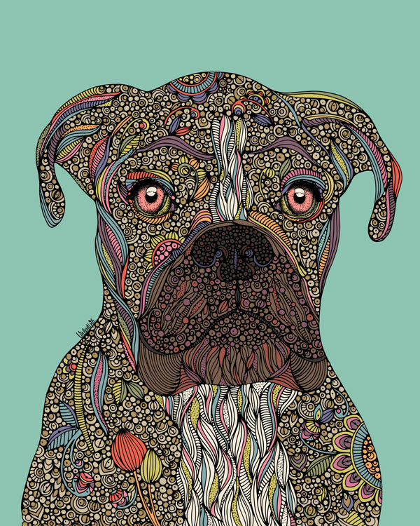 Pepper the Boxer Art Print