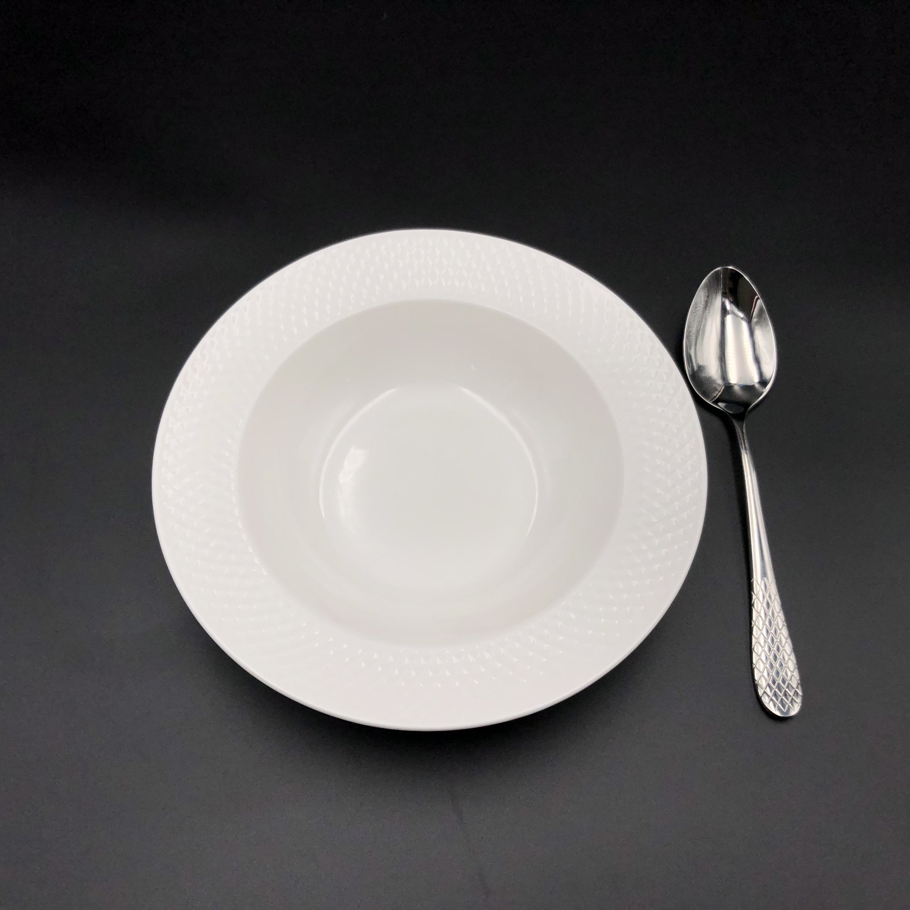 Fine Julia Porcelain Deep Plate Dinnerware Set For 6 Secondary image
