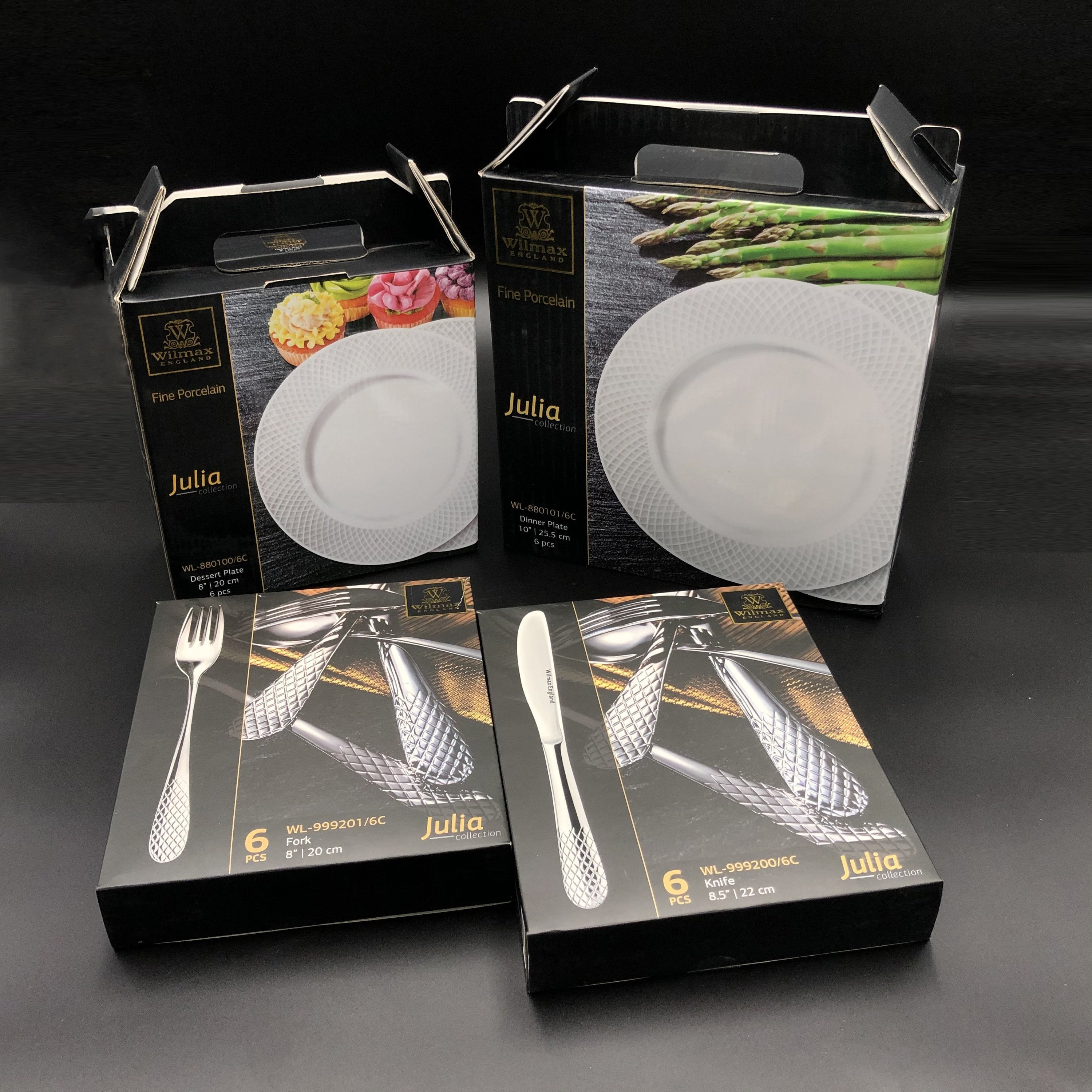 Fine Julia Porcelain 24 Piece Dinnerware Set For 6 Main image