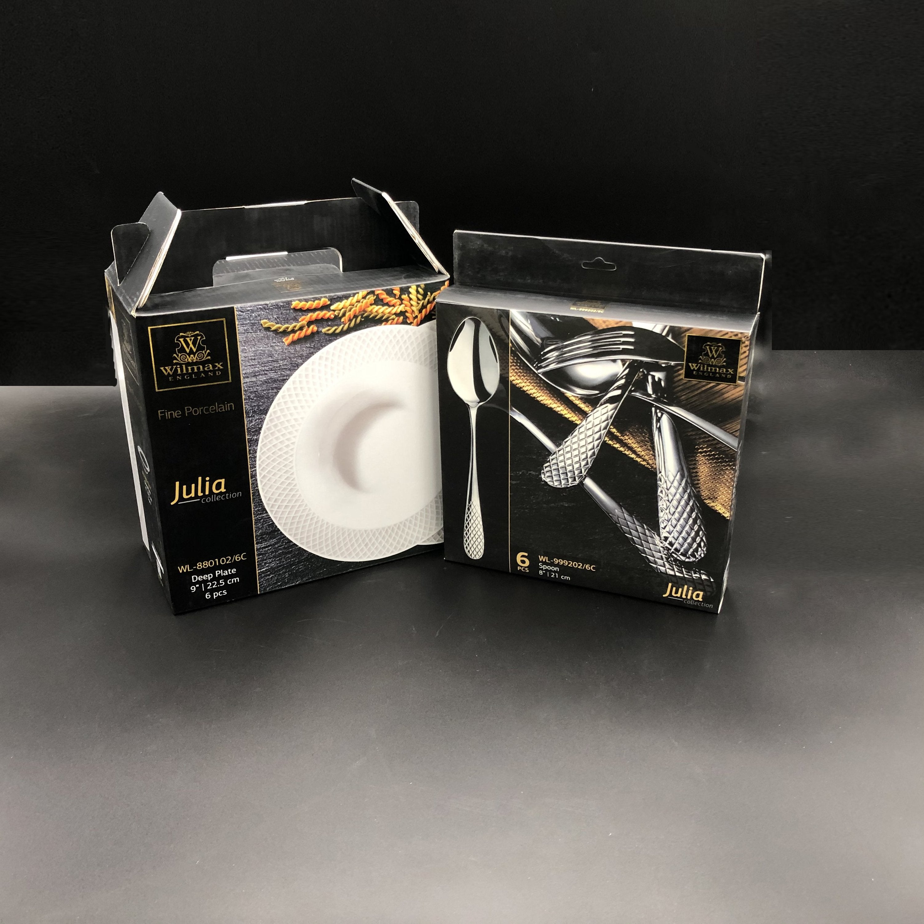 Fine Julia Porcelain Deep Plate Dinnerware Set For 6 Main image