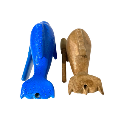 Wooden Musical Whistle Dolphin Percussion Instrument