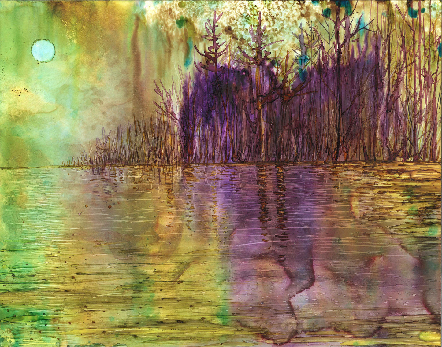 Purple Forest : Greeting Card