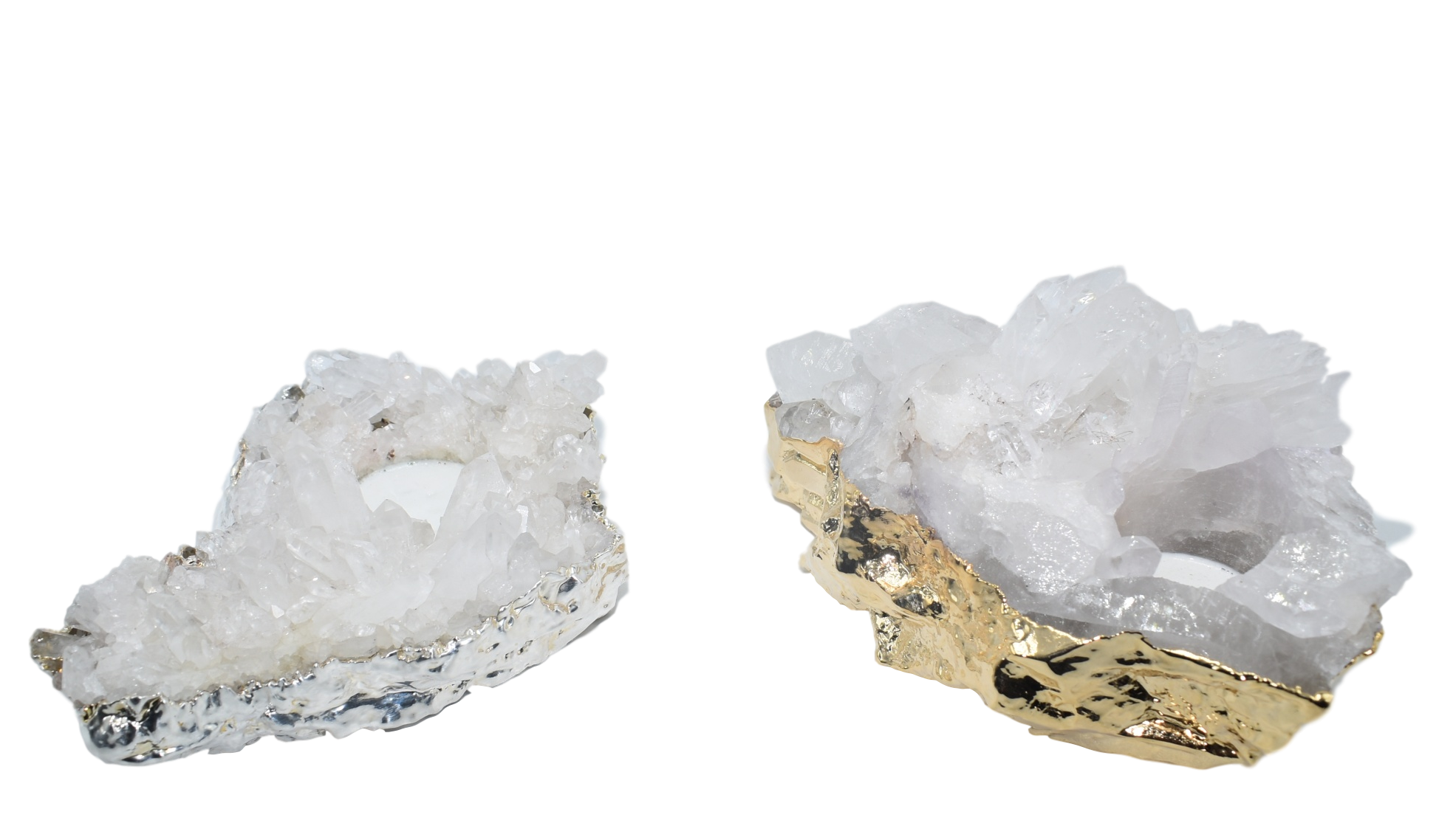 Quartz Cluster Candle Holder Secondary image