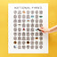 US National Parks Bucket List Scratch Print