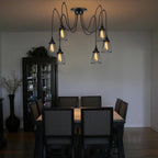 Retro Vintage Chandelier Ceiling Spider Light Industrial Pendant Lamp