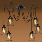 Retro Vintage Chandelier Ceiling Spider Light Industrial Pendant Lamp