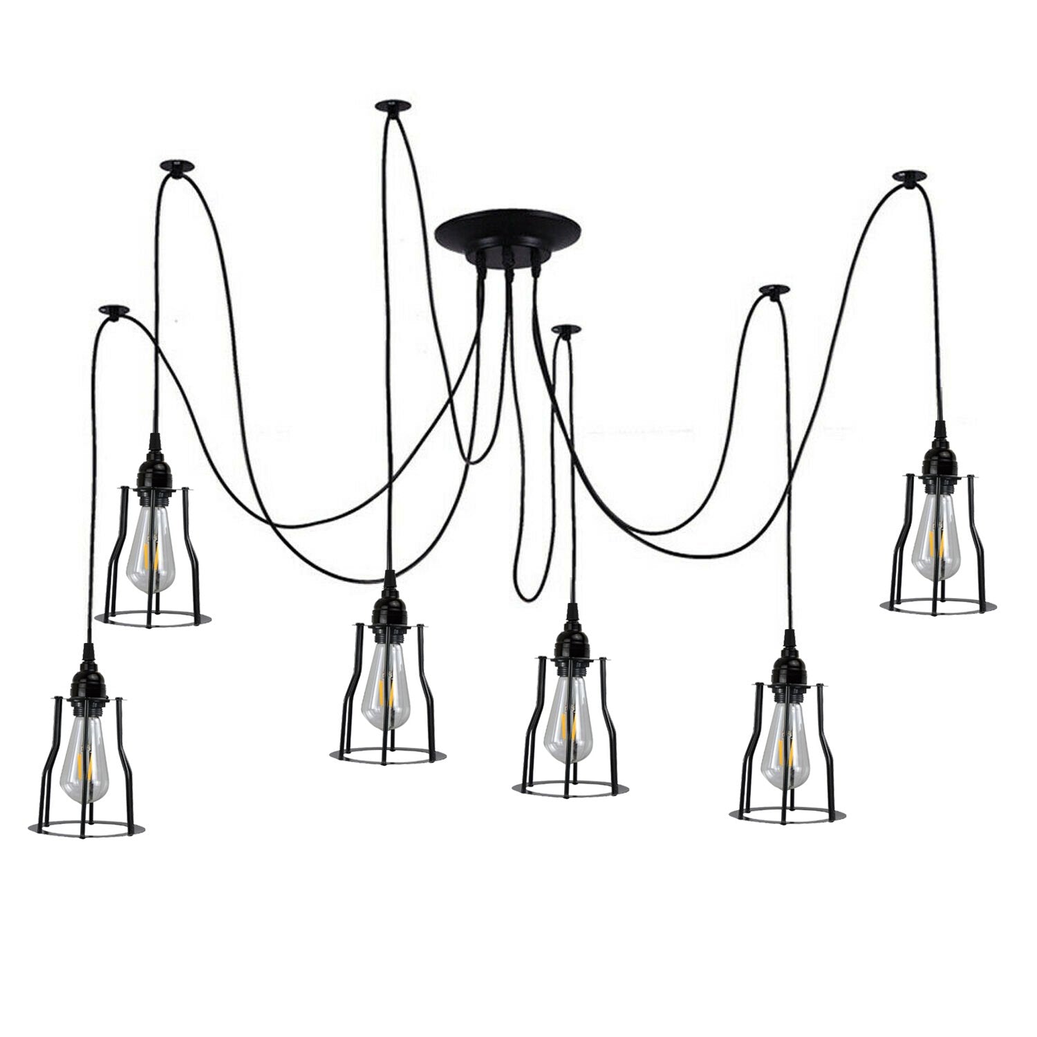 Retro Vintage Chandelier Ceiling Spider Light Industrial Pendant Lamp Main image