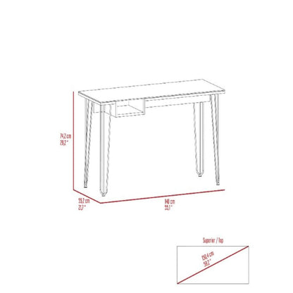 Writing Desk Bobex, Four Legs, Mahogany Finish