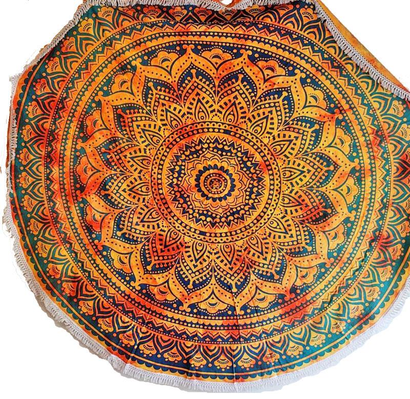 Henna Burst Round Mandala Tapestry Main image