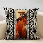 African Painting Printed Cushion Cover