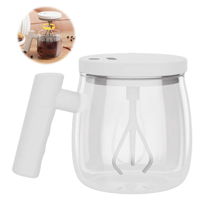 400ml Portable Electric Self Stirring Coffee Mug Self Mixing Mug Glass