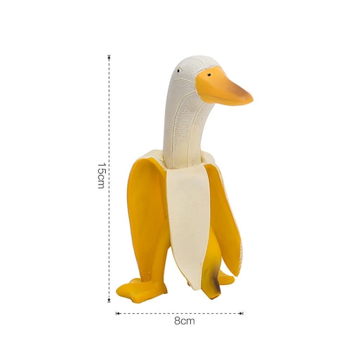Banana Duck Art Statue, Garden Yard Outdoor Decor, Cute Funny