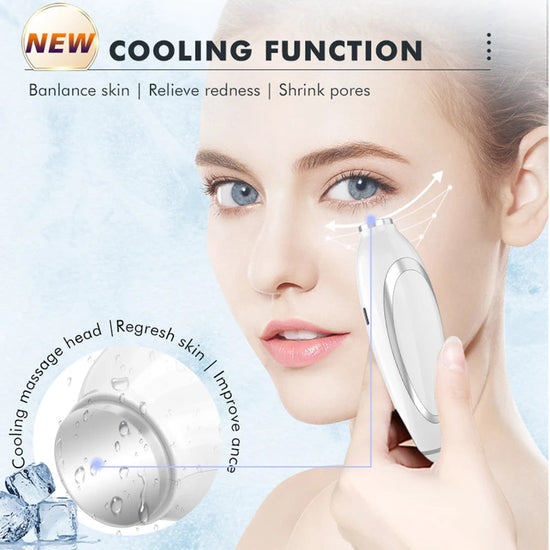 Ice Compress Neck Facial Massager LED Photon Skin Care EMS Face