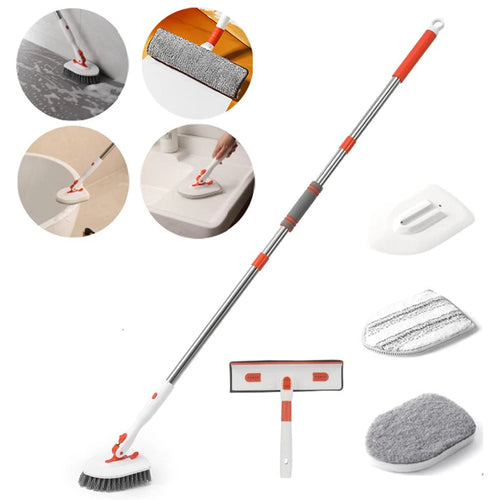Multifunction Household Cleaning Brush Extended Mop 180° Rotatable