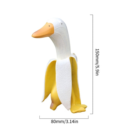 Banana Duck Art Statue, Garden Yard Outdoor Decor, Cute Funny