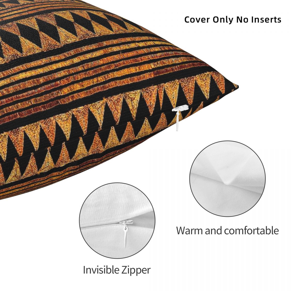 African Mud Cloth Print Cushion Cover