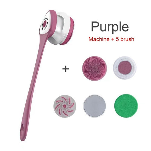 Electric Bath Brush Shower Cleaning Body Massage Brush Multifunctional