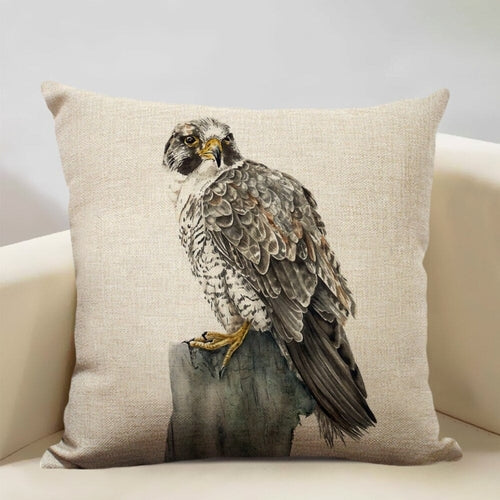Watercolor Owl Print Cushion Cover