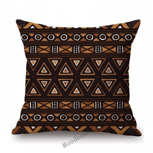 African Geometric Tribal Mud cloth Cushion Cover Secondary image