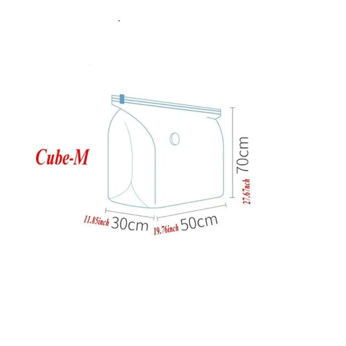 Cube Vacuum Storage Bags umbo Vacuum Seal Bags for Clothes, Bedding,